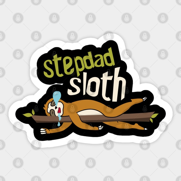 Stepdad Sloth Sticker by Tesszero